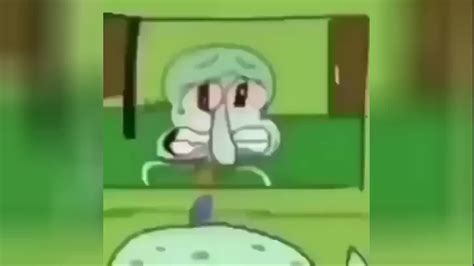 squidward crying|squidward crying in the mirror.